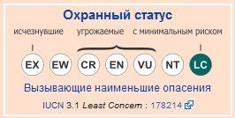 Полосатый варан, охранный статус, МСОП,