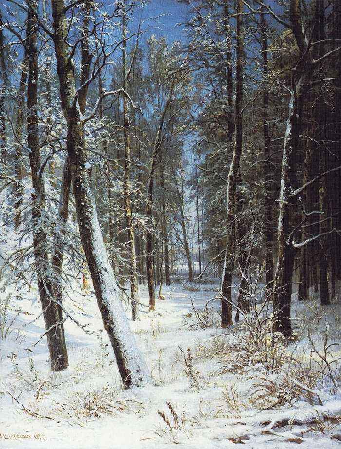 Сочинение: описание картины И.И. Шишкина «Зима в лесу. Иней»