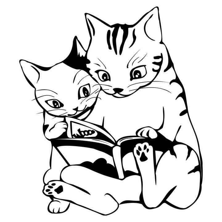 Раскраски кошек и котят для детей