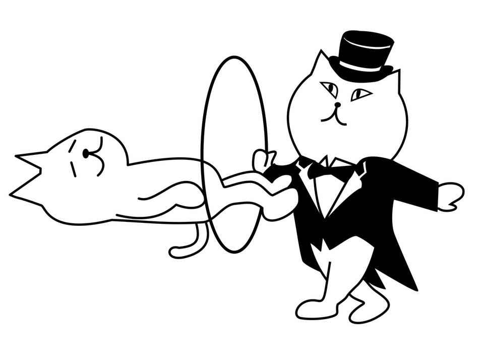 Раскраски кошек и котят для детей