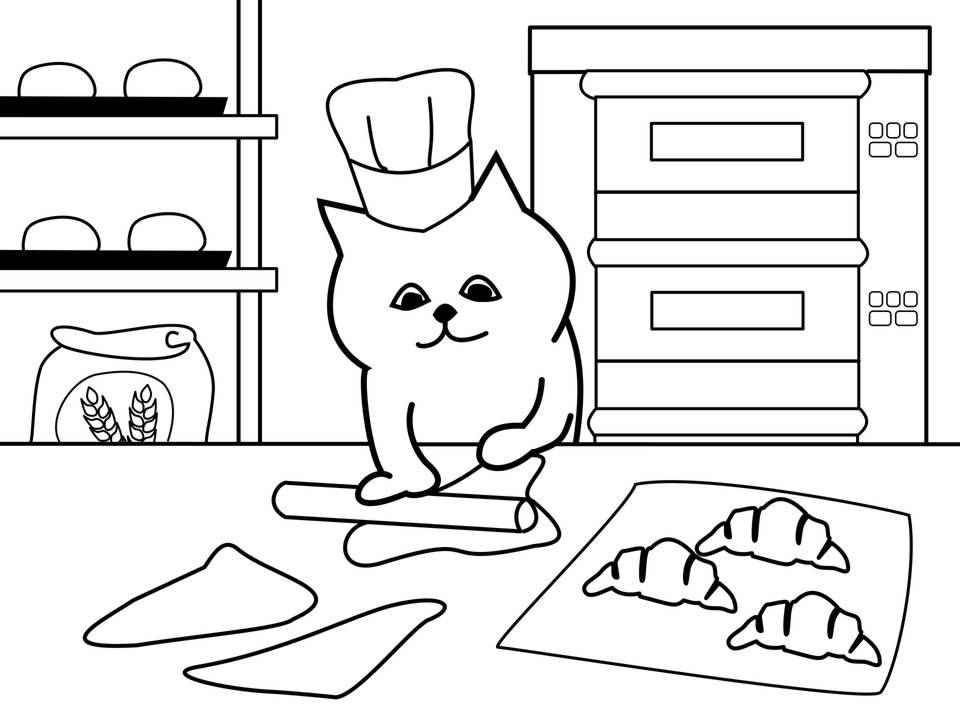 Раскраски кошек и котят для детей