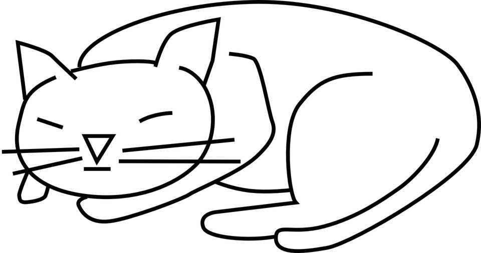 Раскраски кошек и котят для детей