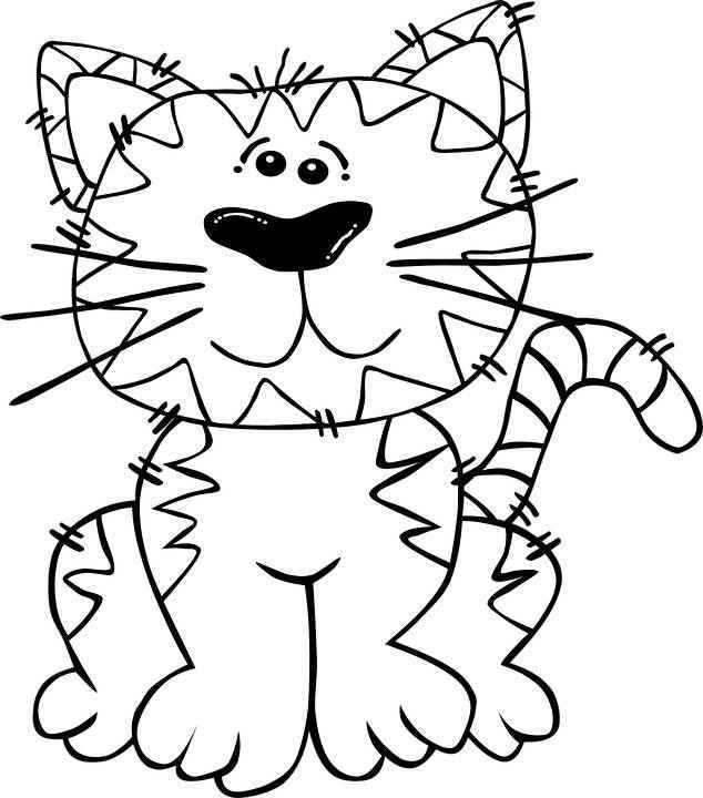 Раскраски кошек и котят для детей