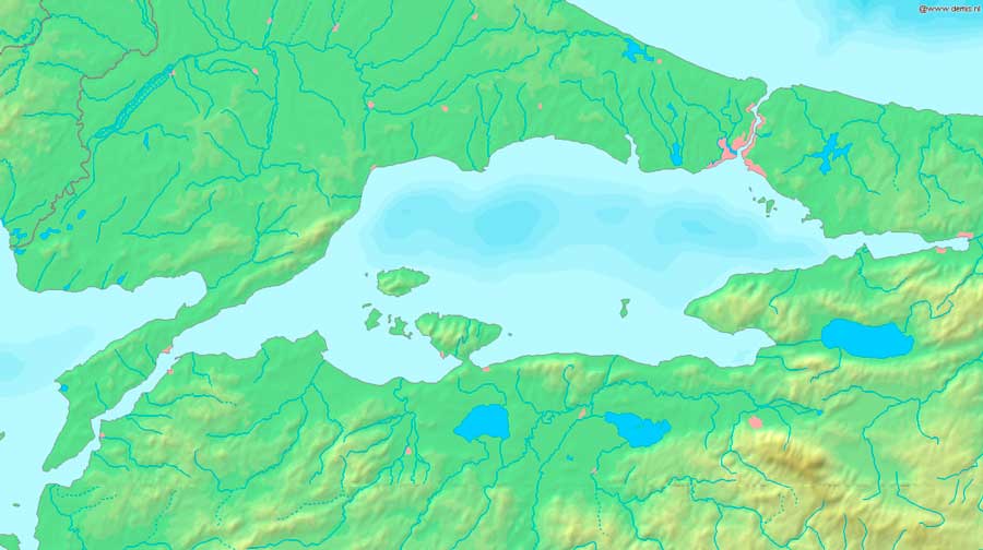 Какое море самое маленькое по площади на Земле, в Евразии и России?