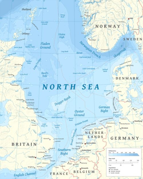Северное море — характеристика, расположение на карте и с какими странами граничит